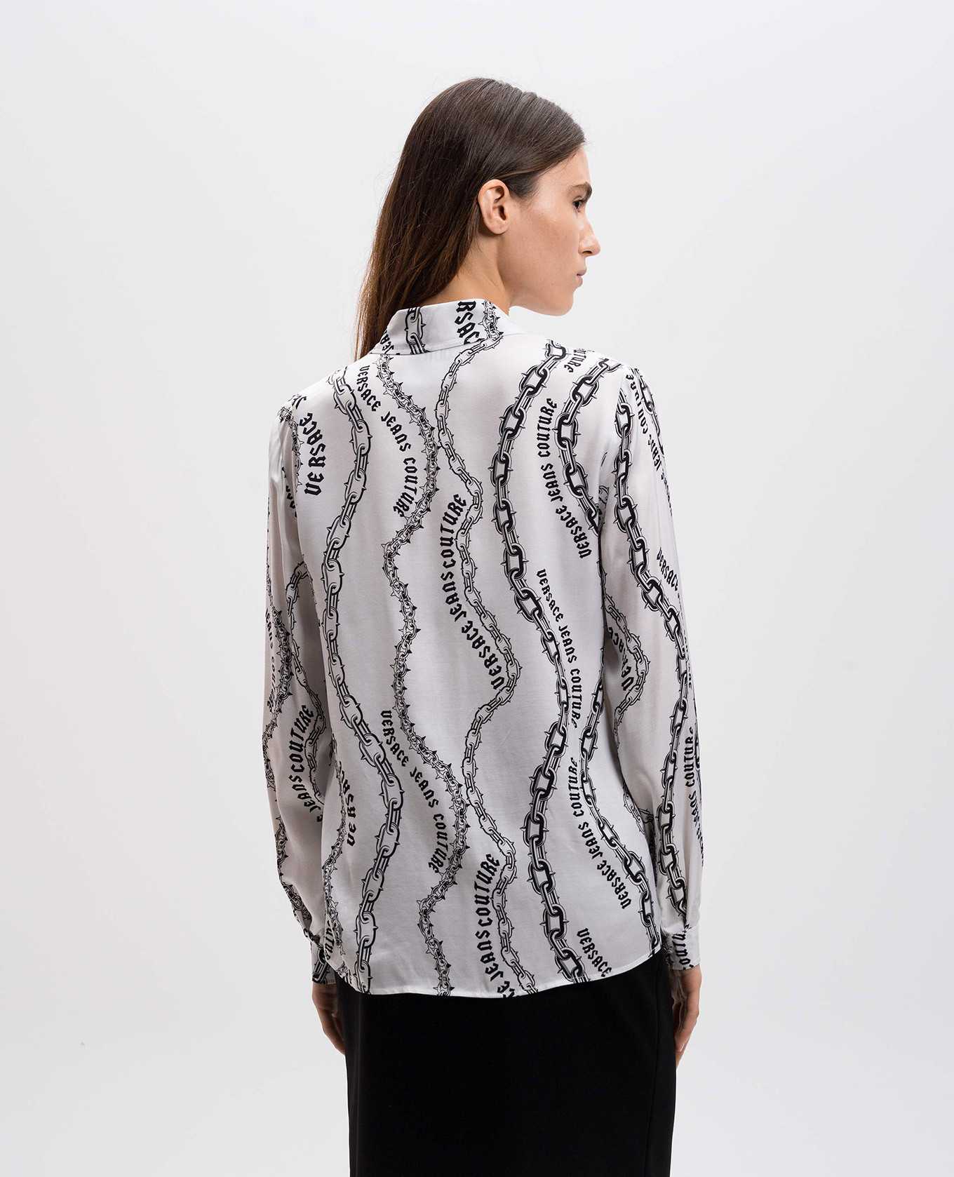 

White shirt in Chain Couture print Versace Jeans Couture