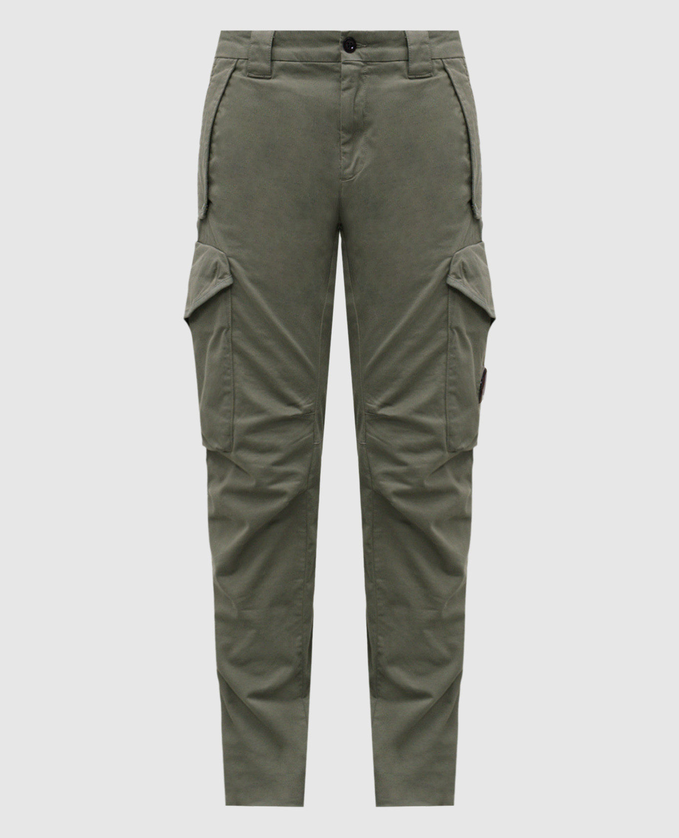 Khaki cargo with logo patch C.P. Company