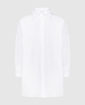 Peserico White blouse with monil chain S0653008928