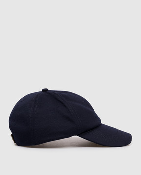 Sease Blue cashmere cap AC032TN098