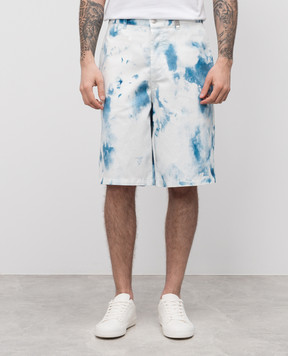 Alexander McQueen White printed shorts 828702QYABP