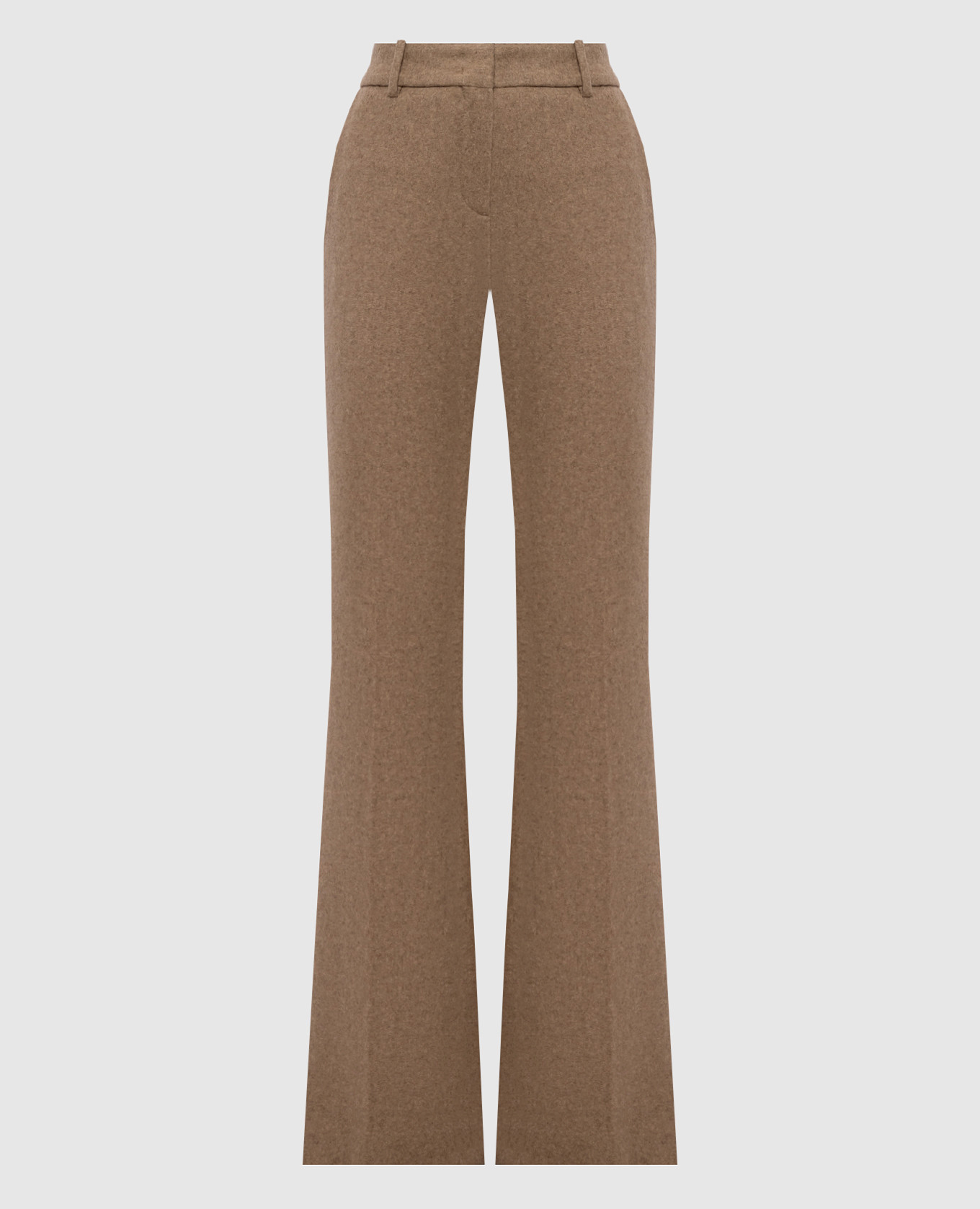 Brown flared pants with wool Ermanno Scervino