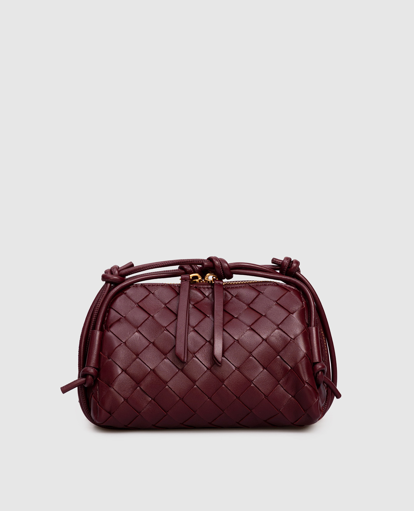

Burgundy leather Concert bag Bottega Veneta