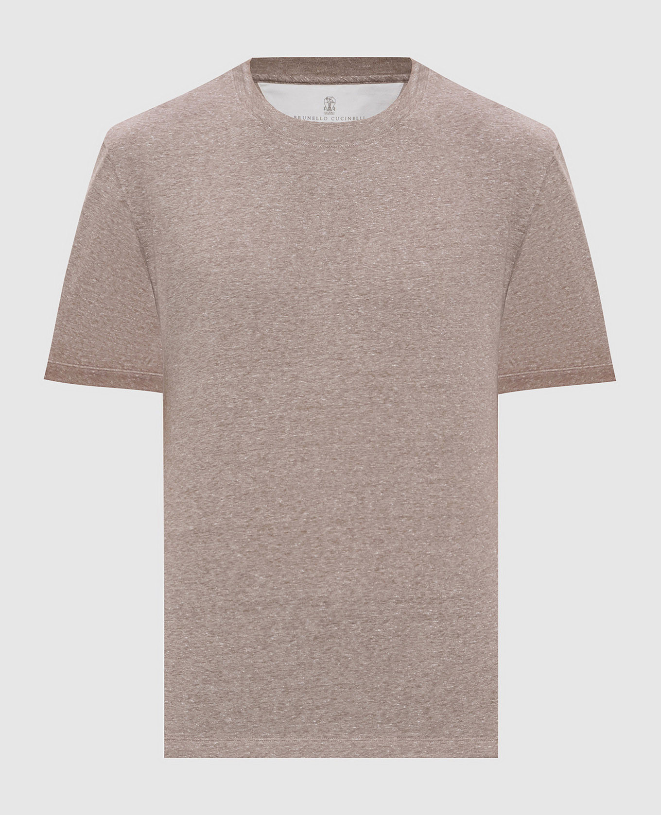 

Beige linen t-shirt Brunello Cucinelli