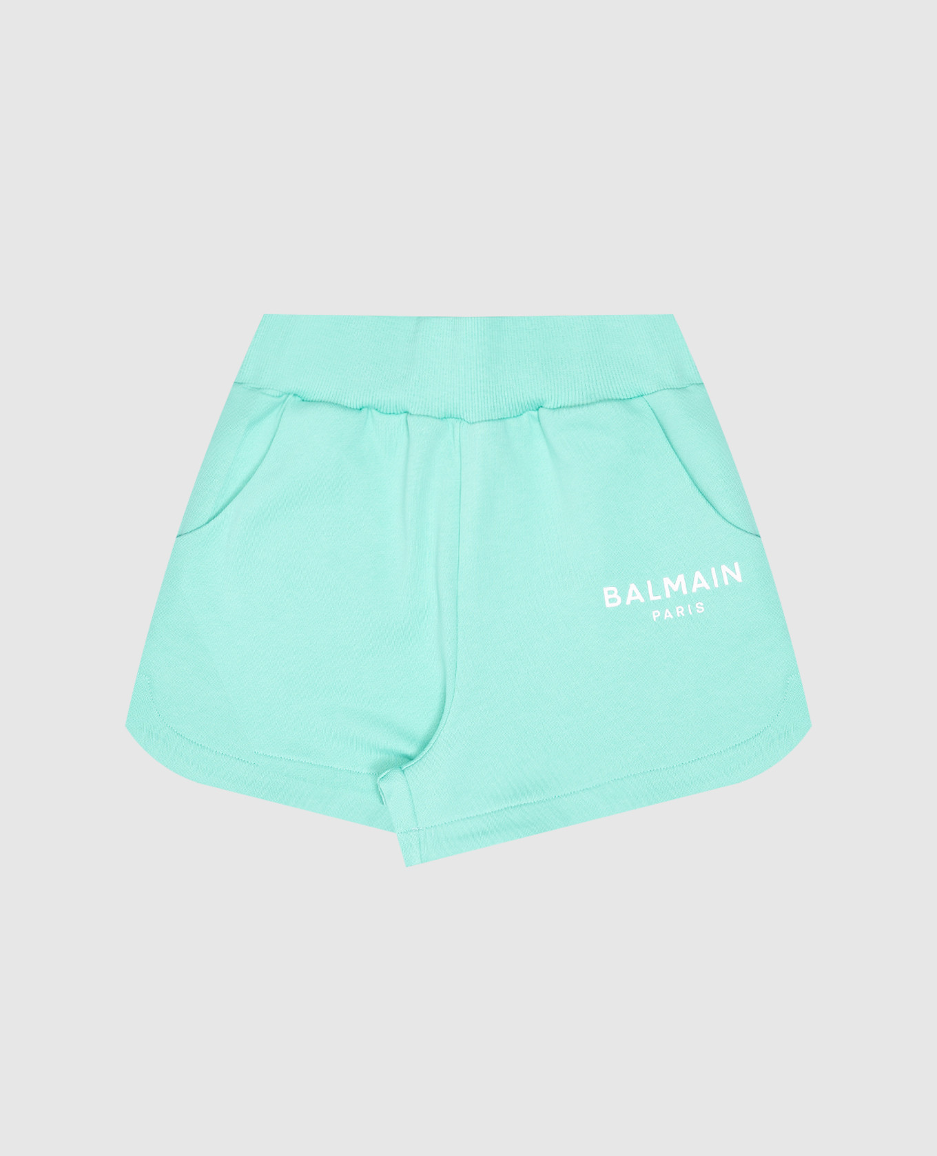 

Children's green shorts with logo Balmain