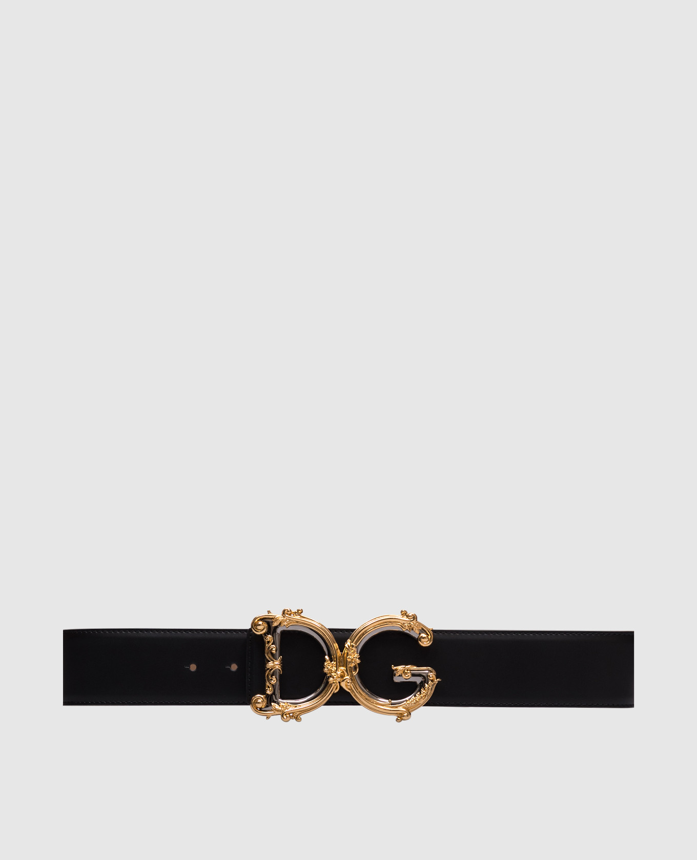 

Black leather belt with monogram logo Dolce&Gabbana