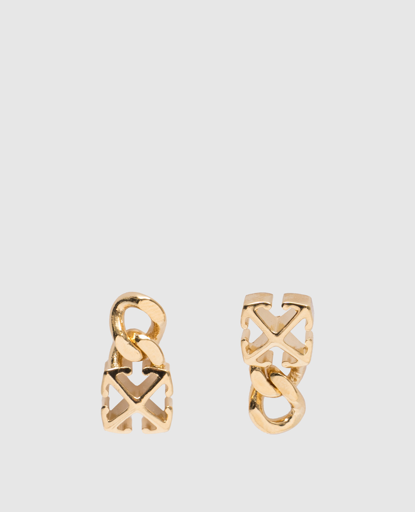 

Golden earrings with the Arrow emblem Off-White
