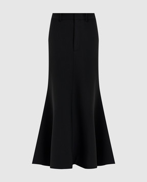 Balenciaga Black wool maxi skirt 850662TJT21