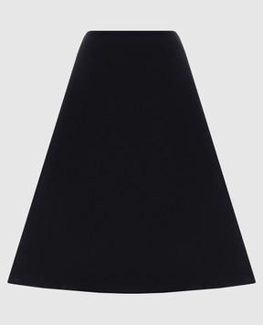 Alexander McQueen Black mini skirt with silk 832556QEAGH
