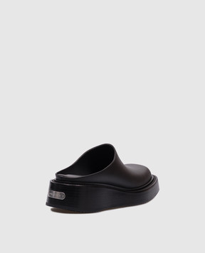Alexander Wang Dean Clog Black Leather Mules 30125M050