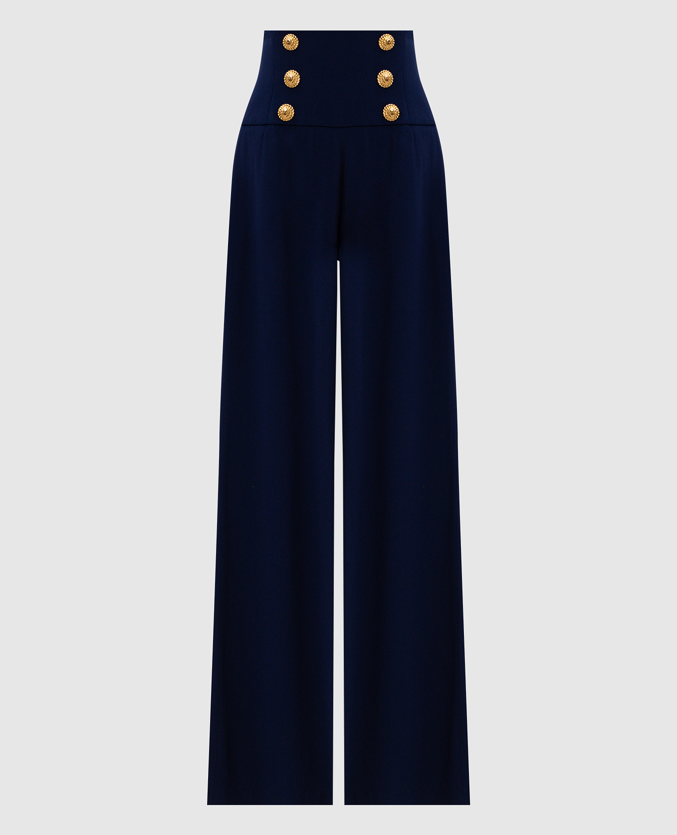 

Blue flared pants with a high fit Balmain