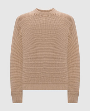 Peserico Beige sweater with wool, silk and cashmere S99421F0709095