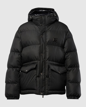 Dolce&Gabbana Black jacket with logo patch G9AOKTGG781