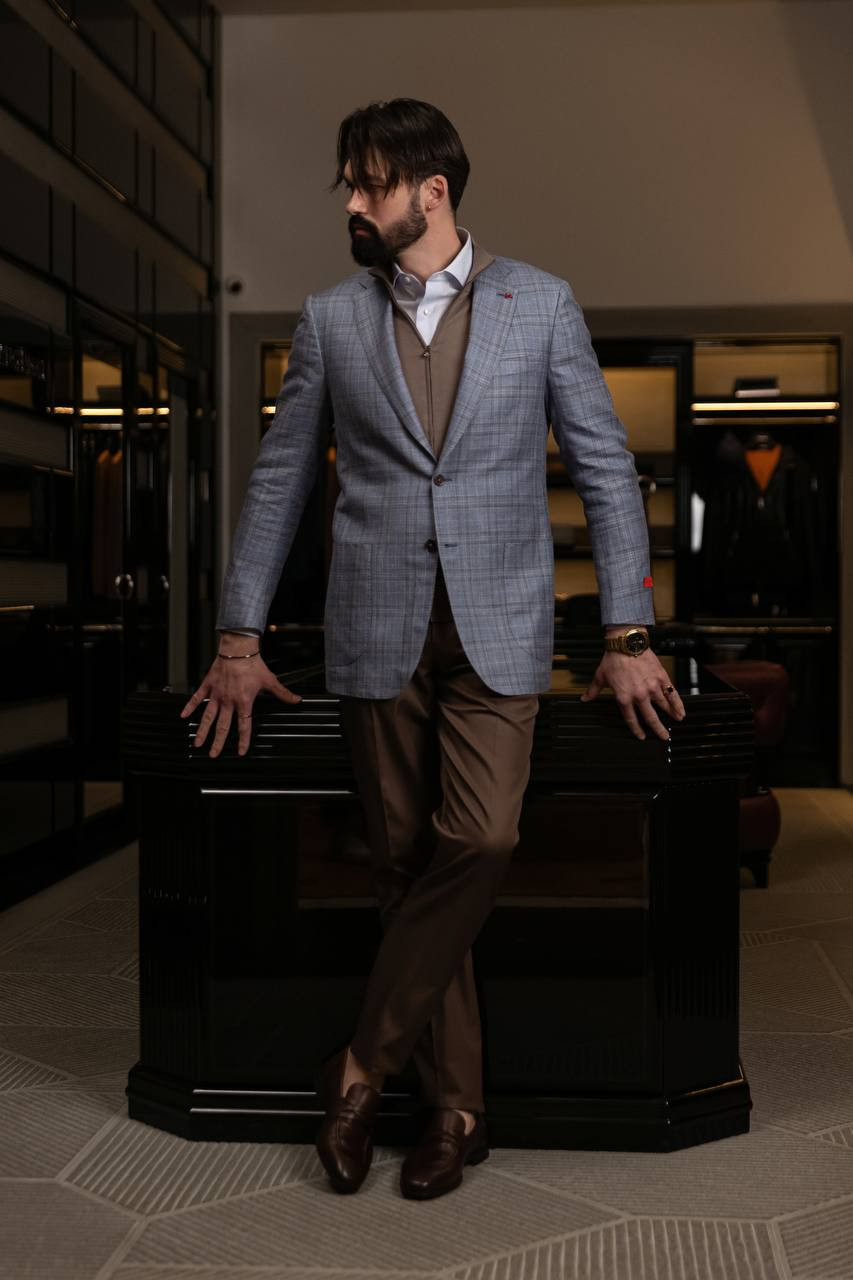 

Brown wool cardigan ISAIA