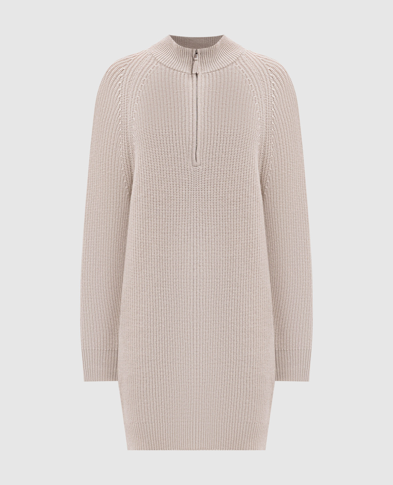 

Beige wool and cashmere dress Allude