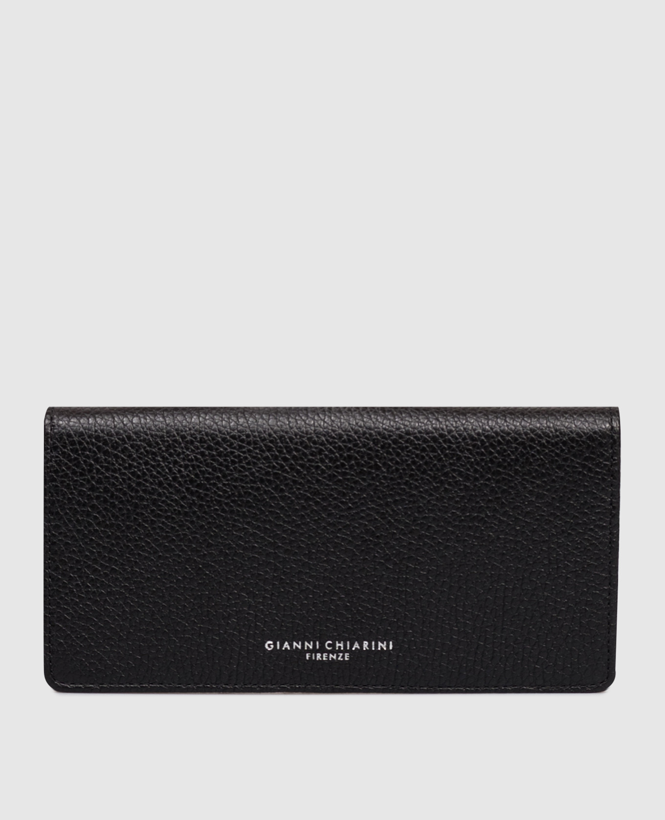

Black leather wallet with logo Gianni Chiarini