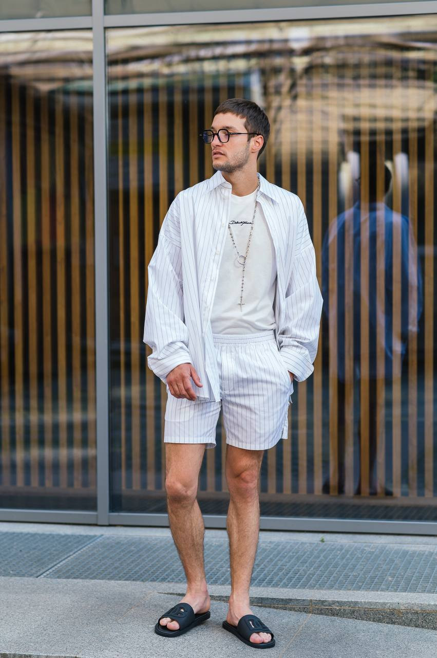 

White striped shorts Dolce&Gabbana