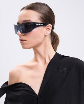 Balenciaga Blue Mono Square Sunglasses 830307T0003w