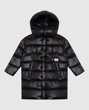 Dolce&Gabbana Children's black jacket with logo patch L4JB4LG7N4I6