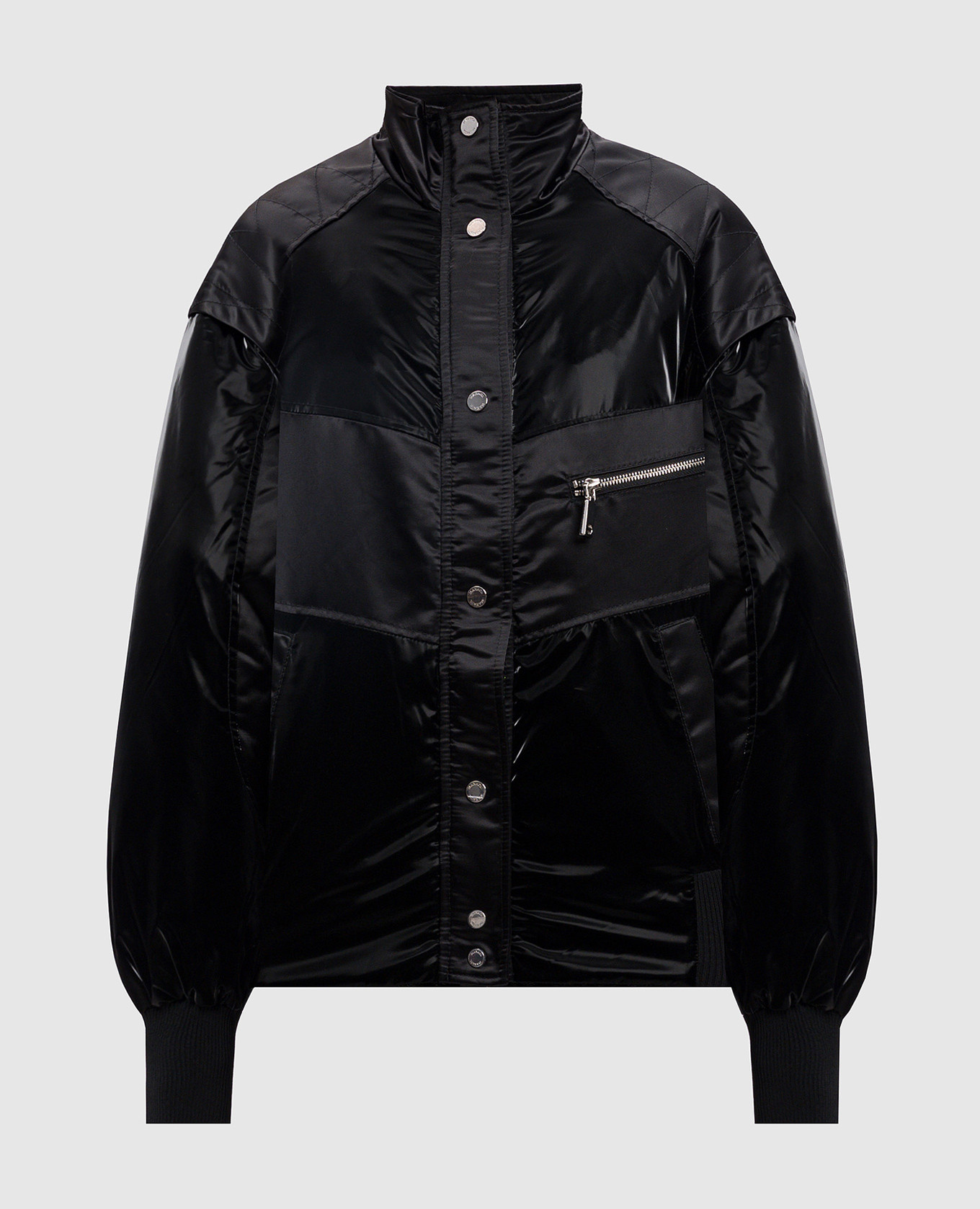 

Black EUFEMIA jacket with removable sleeves Max & Co