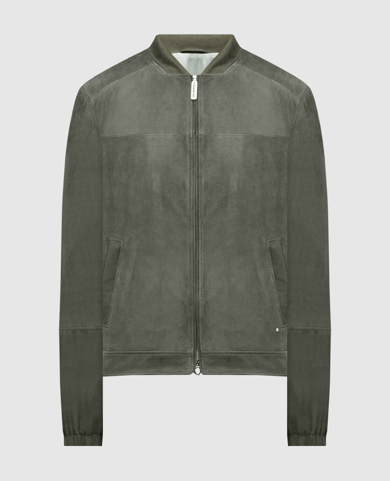 

Green suede bomber jacket Stefano Ricci