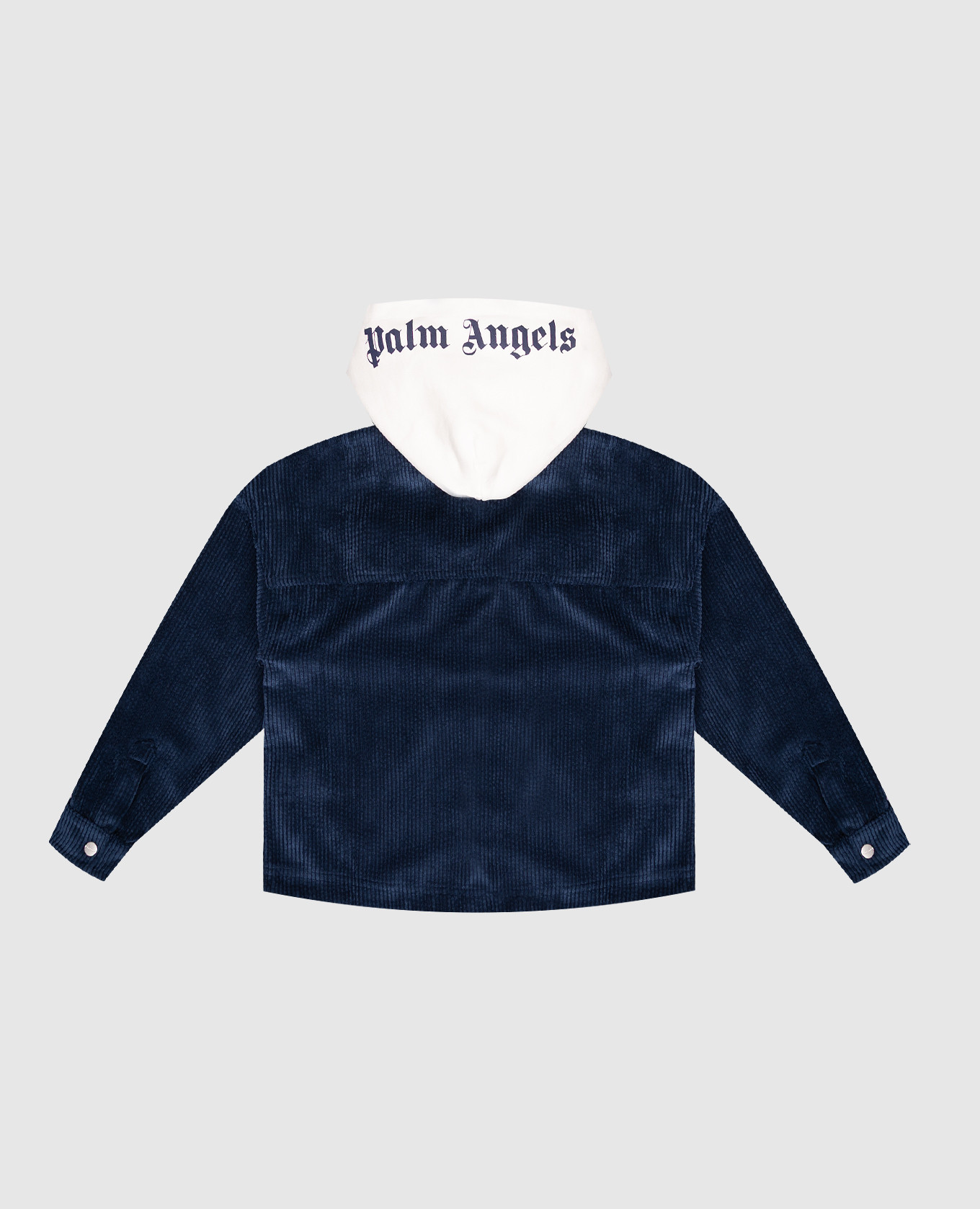 

Children's blue corduroy jacket with logo Palm Angels