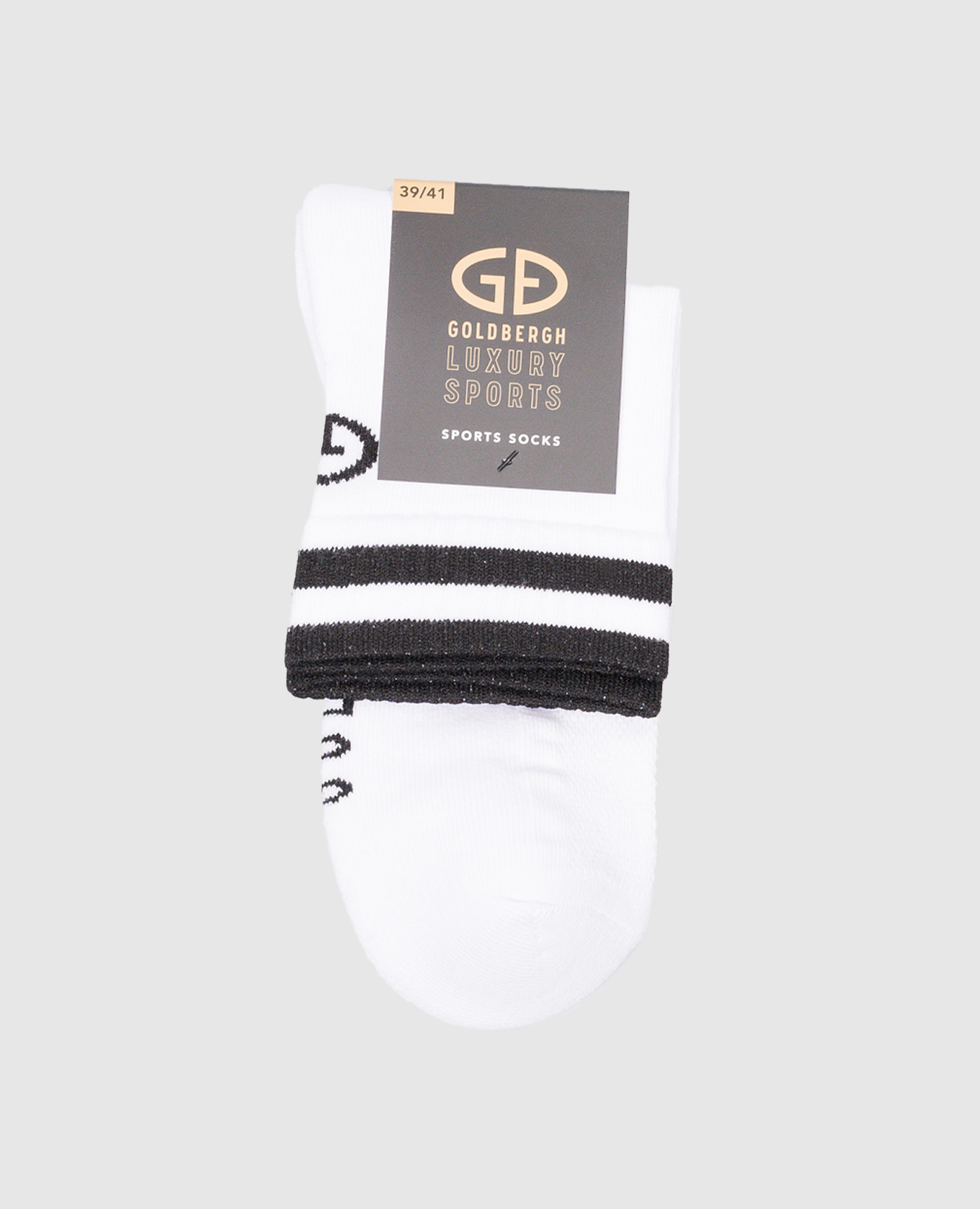 

Sales white socks with logo pattern Goldbergh, Белый