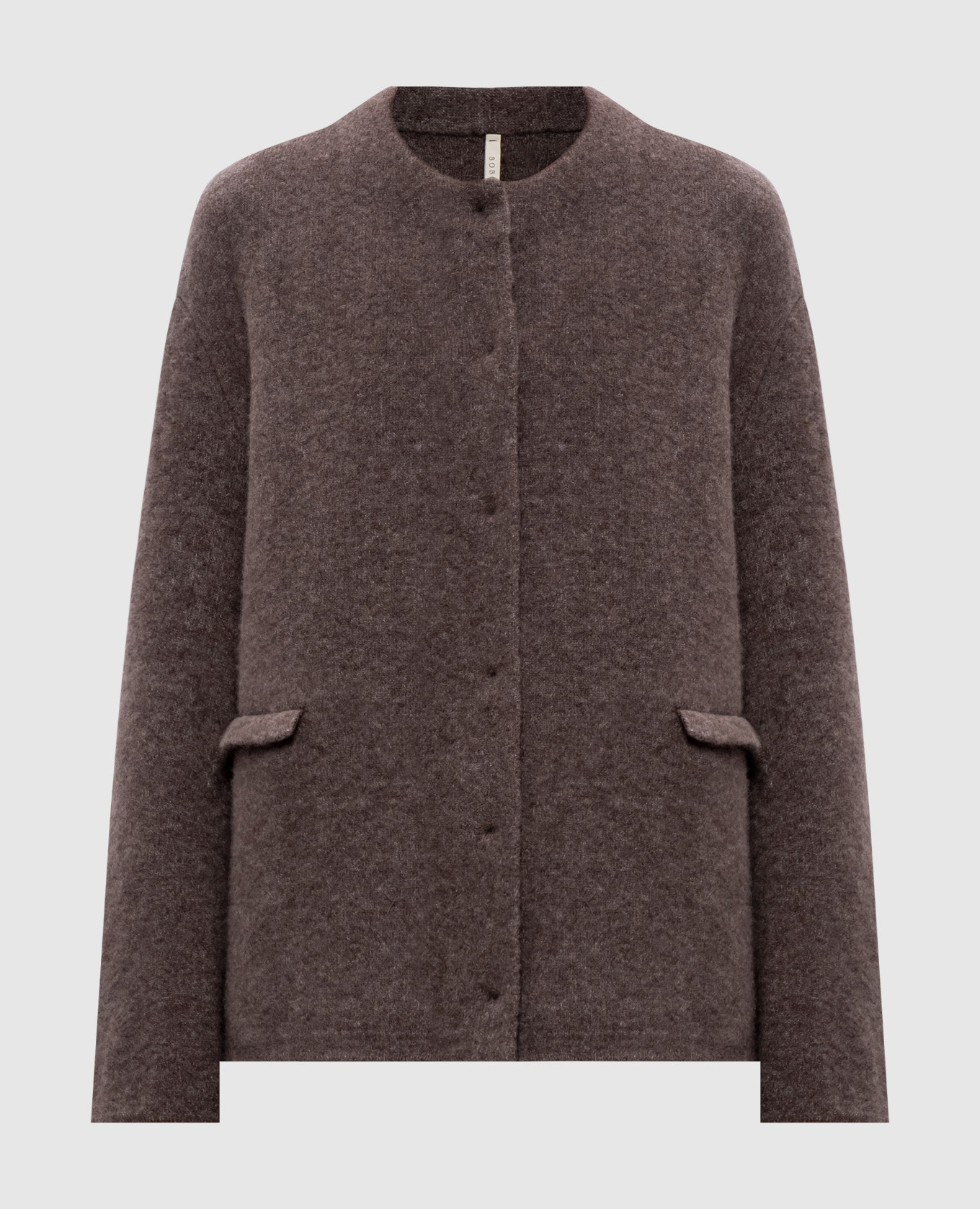 

Brown cashmere and silk jacket BOBOUTIC