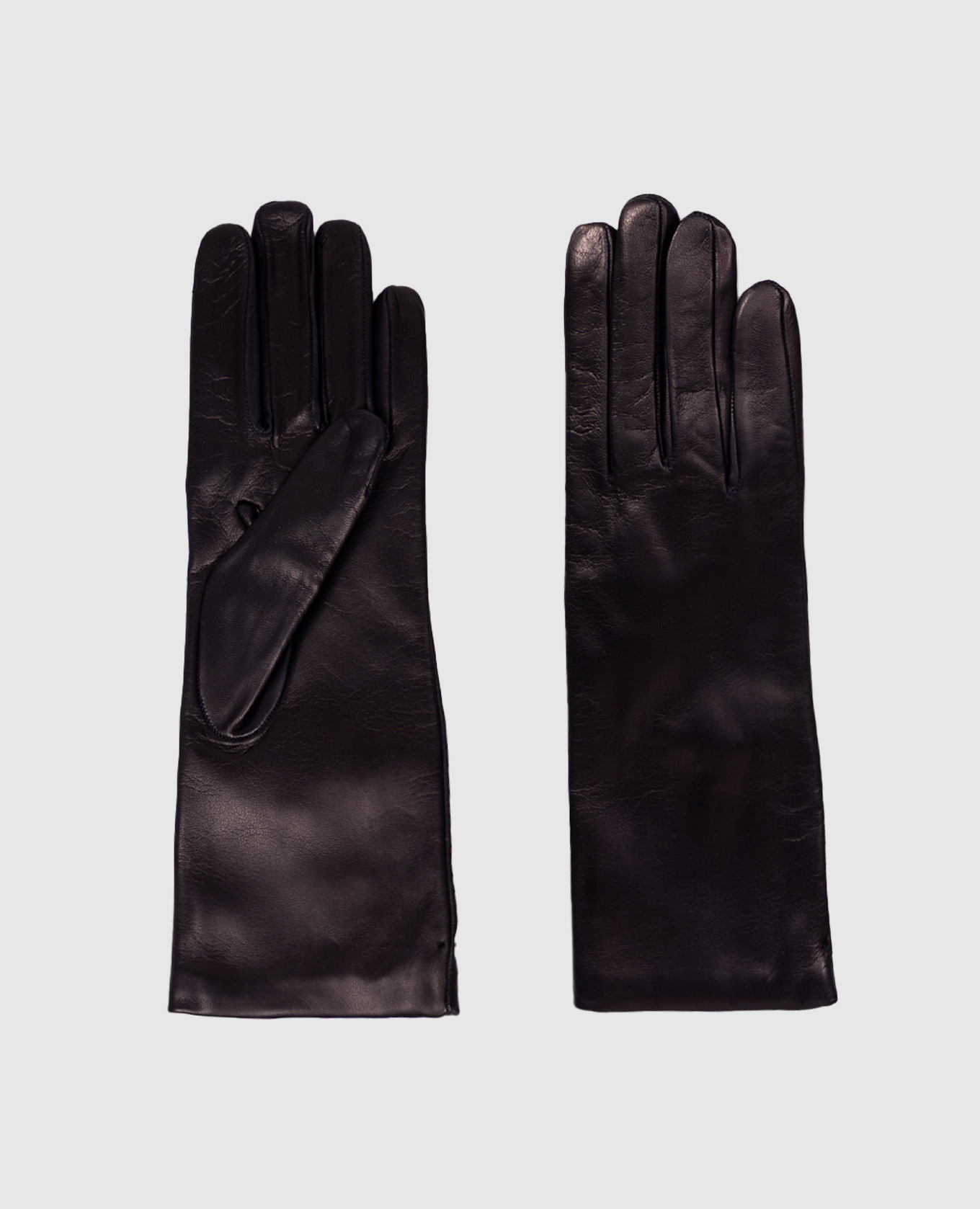 Blue leather gloves Babe Pay Pls