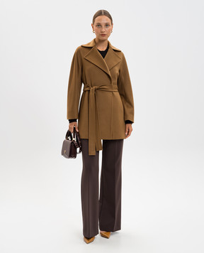Heresis Brown wool coat M6280G400