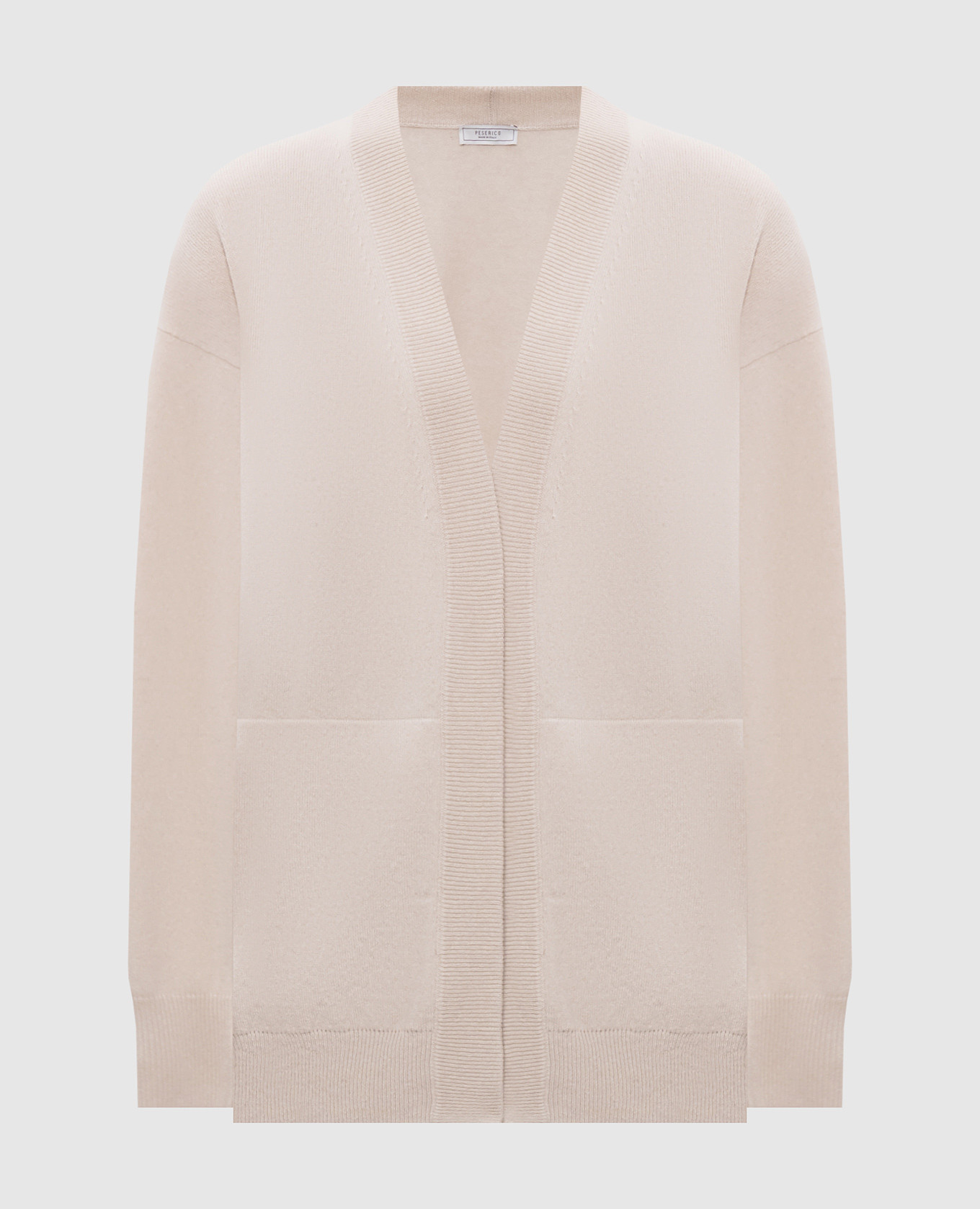 

Beige cardigan made of wool, silk and cashmere Peserico