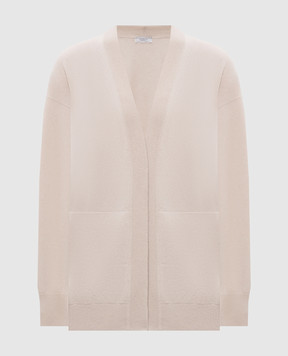 Peserico Beige cardigan made of wool, silk and cashmere S99486F12A09283
