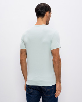 Tom Ford Green t-shirt with logo patch T4M081040