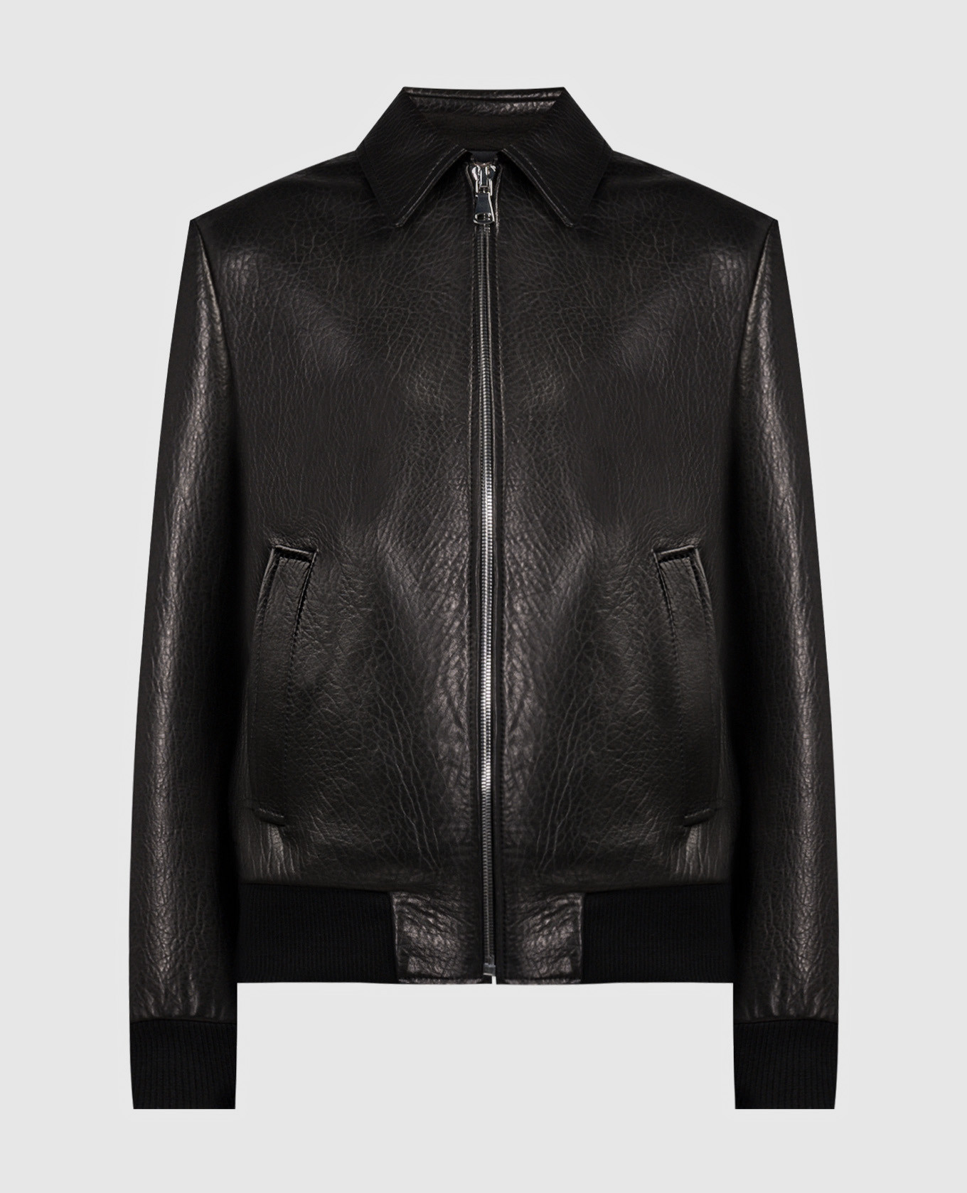 Brown leather jacket with embossing babe pay pls