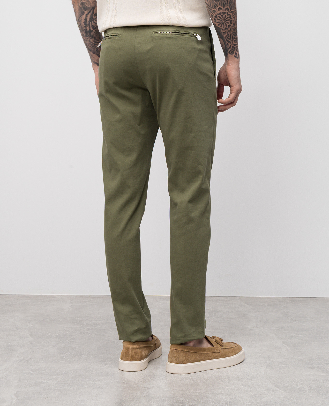 

Green silk pants Marco Pescarolo