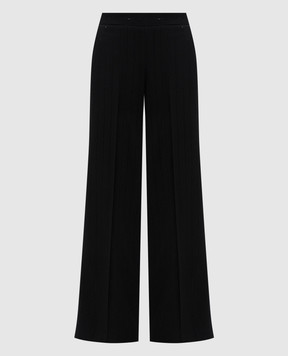 Twinset Black pants with wool and sequins 242TT2161