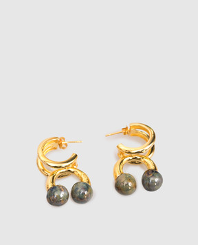 House of Fou Bon Bon Earrings DOUBLELAYEREDHOOPSWIT