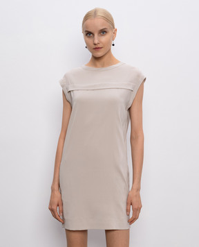Brunello Cucinelli Beige silk dress M0S28AB703y