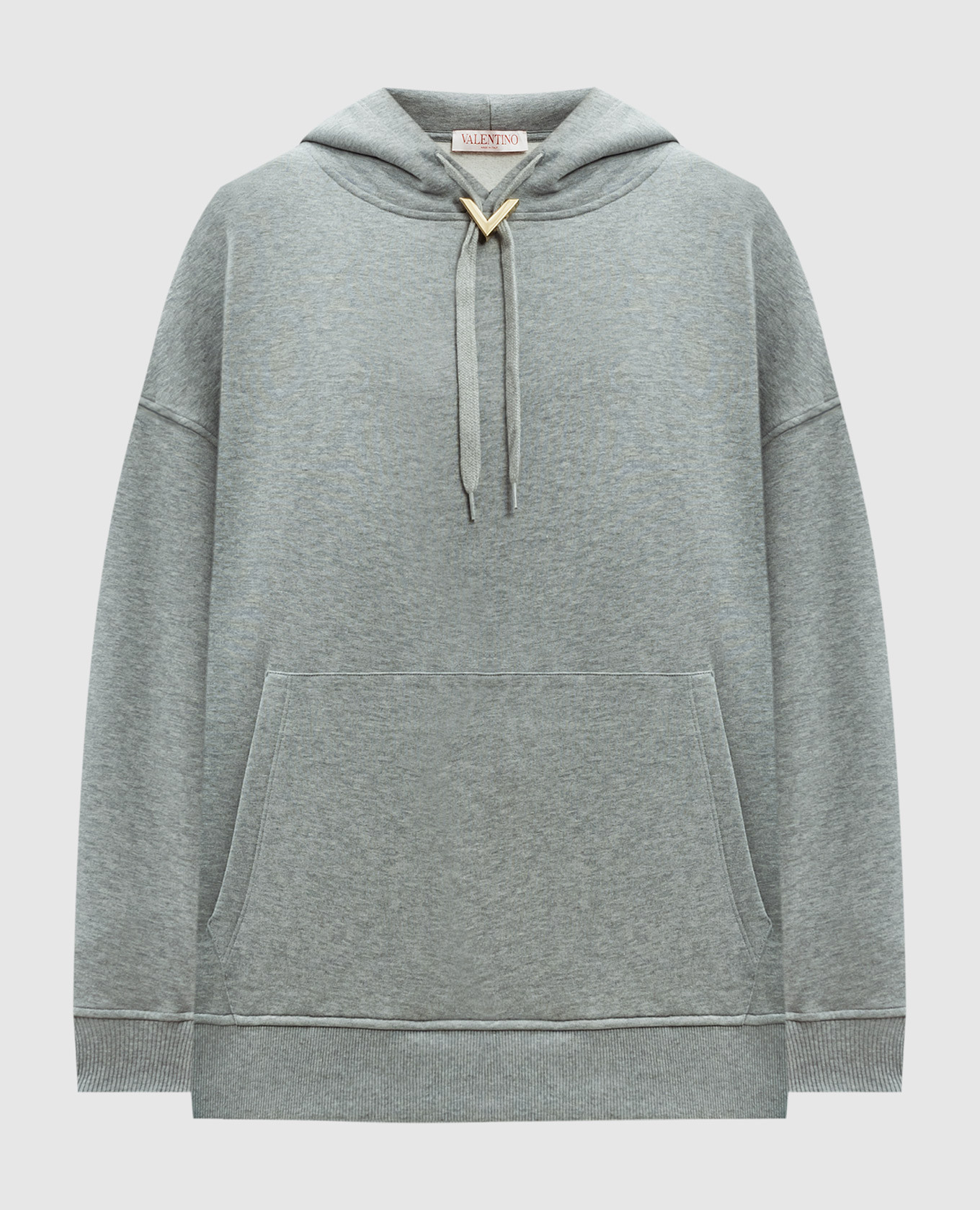 

VLogo Signature metallic gray hoodie Valentino, Grey