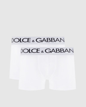 Dolce&Gabbana Set of white boxer briefs with logo M9D70JONN97