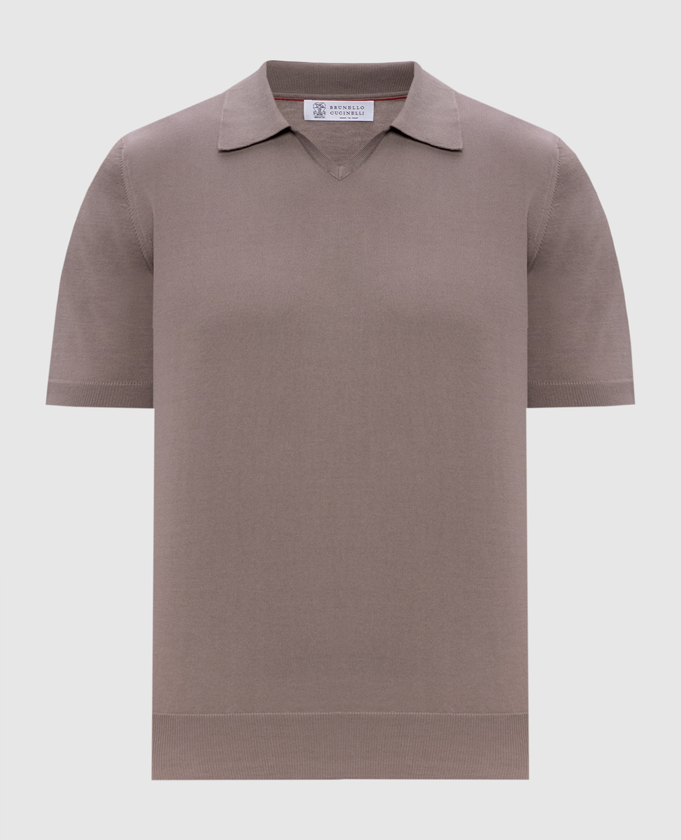 Brown polo Brunello Cucinelli
