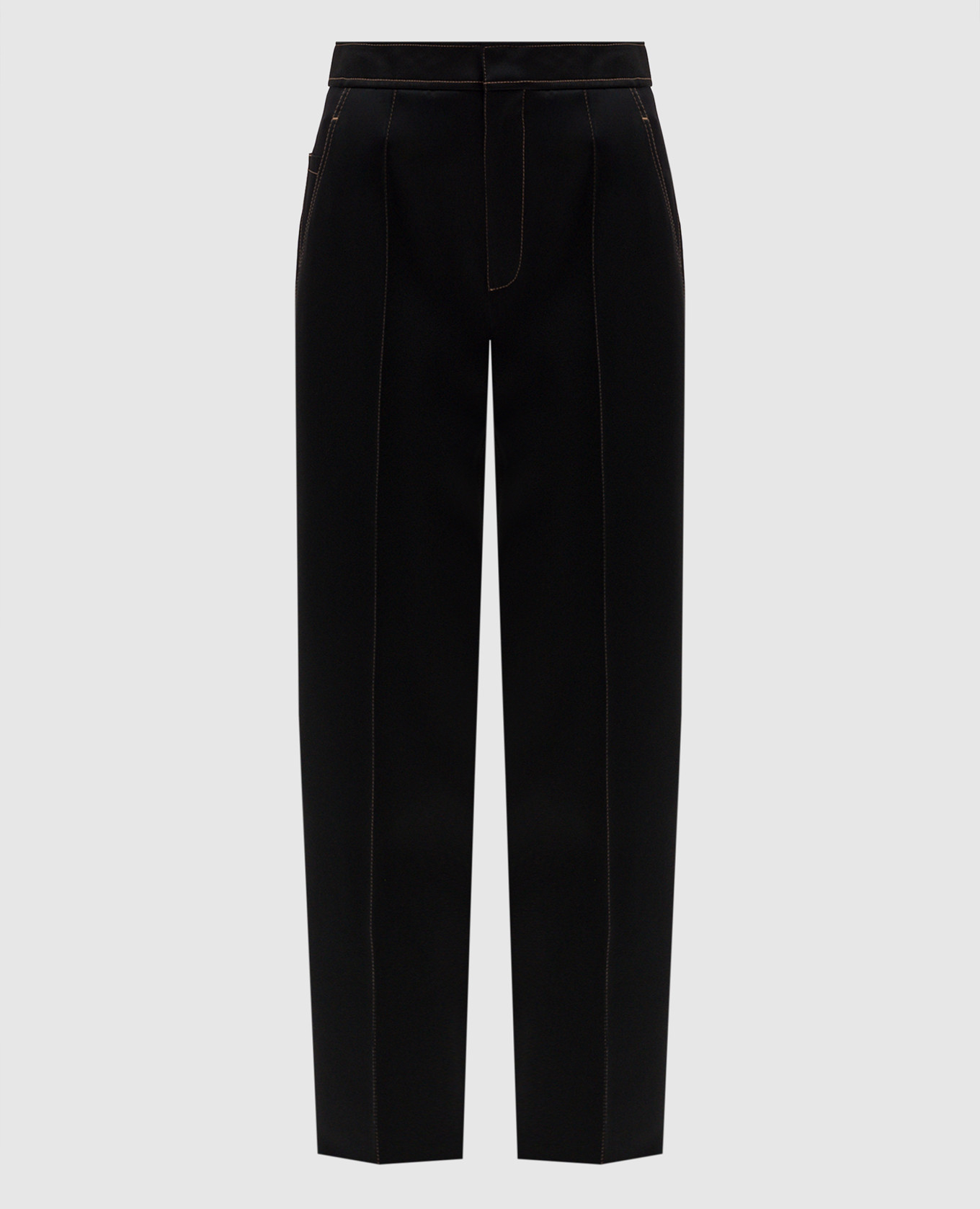 

Black pants with contrasting stitching Brunello Cucinelli
