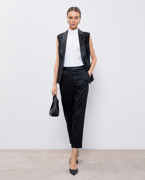 Peserico Black pants with wool E04974A6464