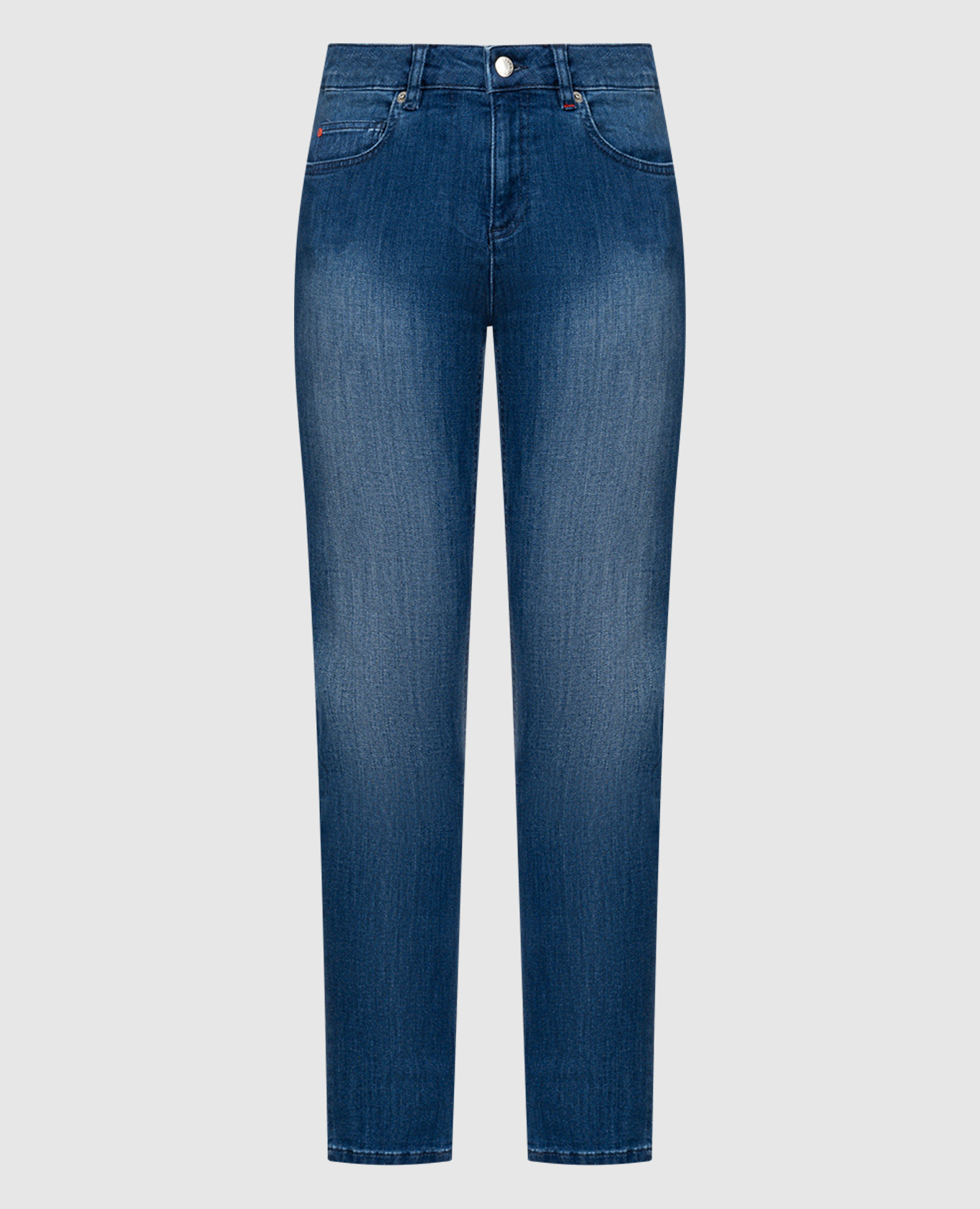 

SEATTLE blue jeans with logo patch Max & Co, Синий
