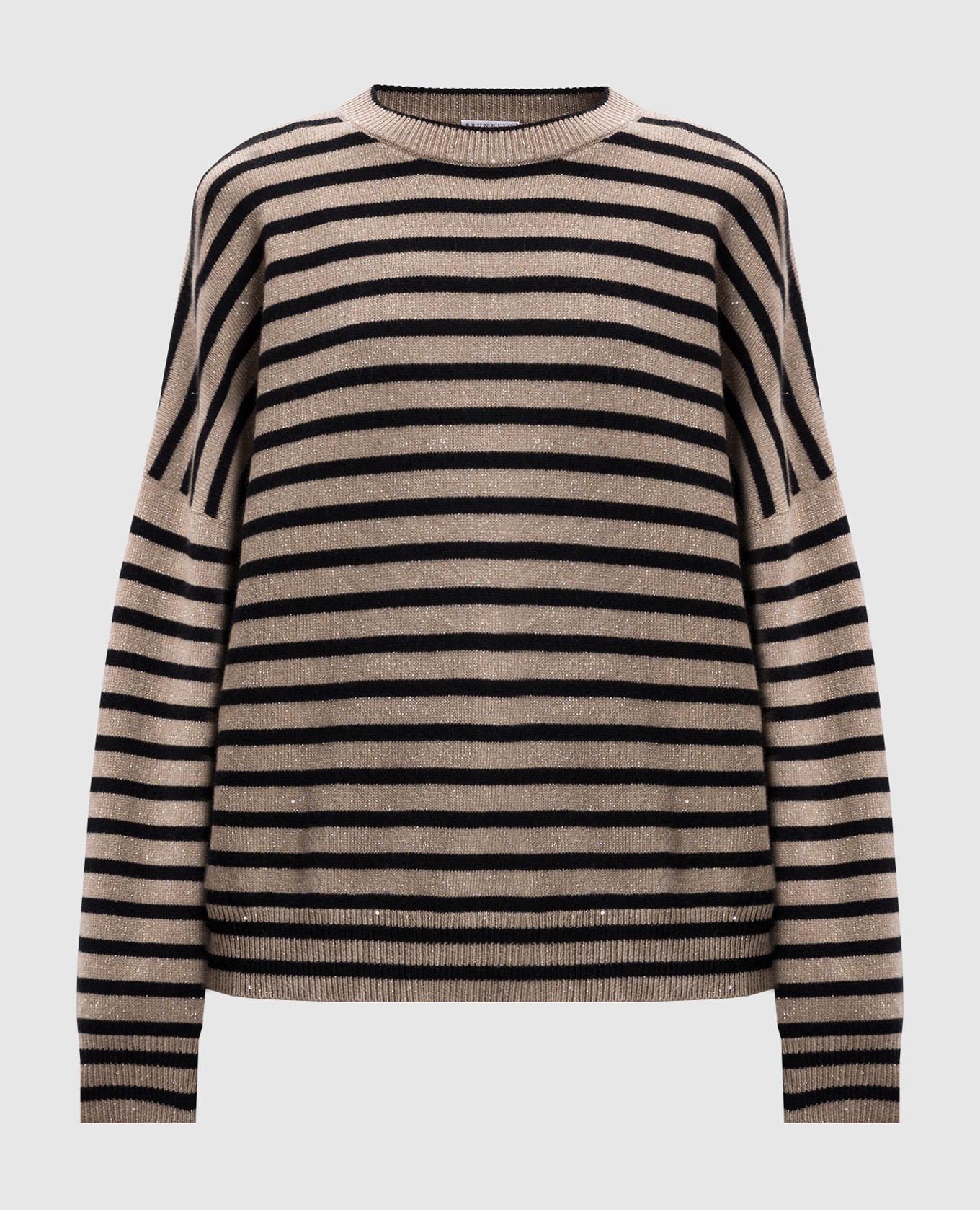 

Beige wool and cashmere jumper with lurex Brunello Cucinelli