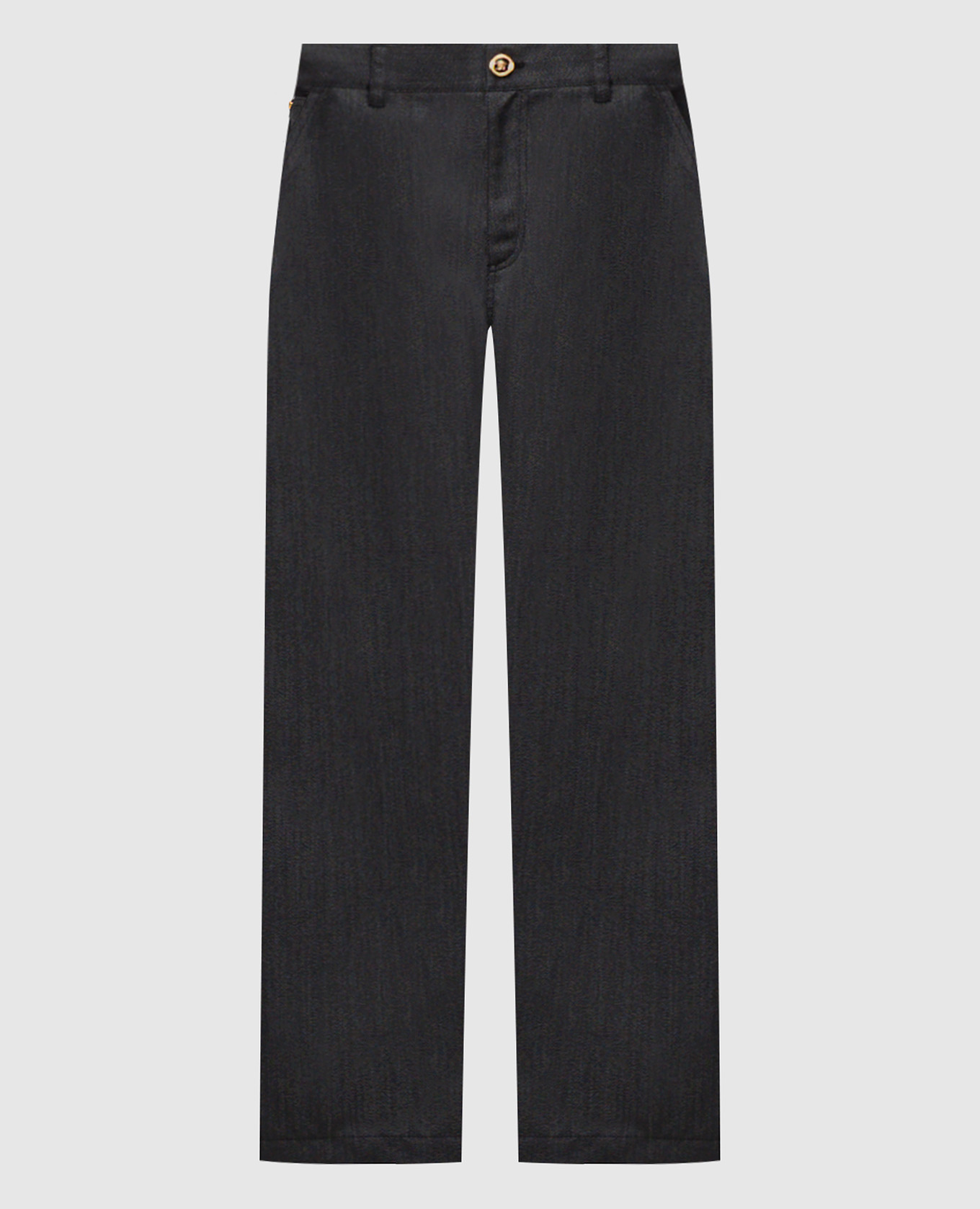 Gray wool pants Versace