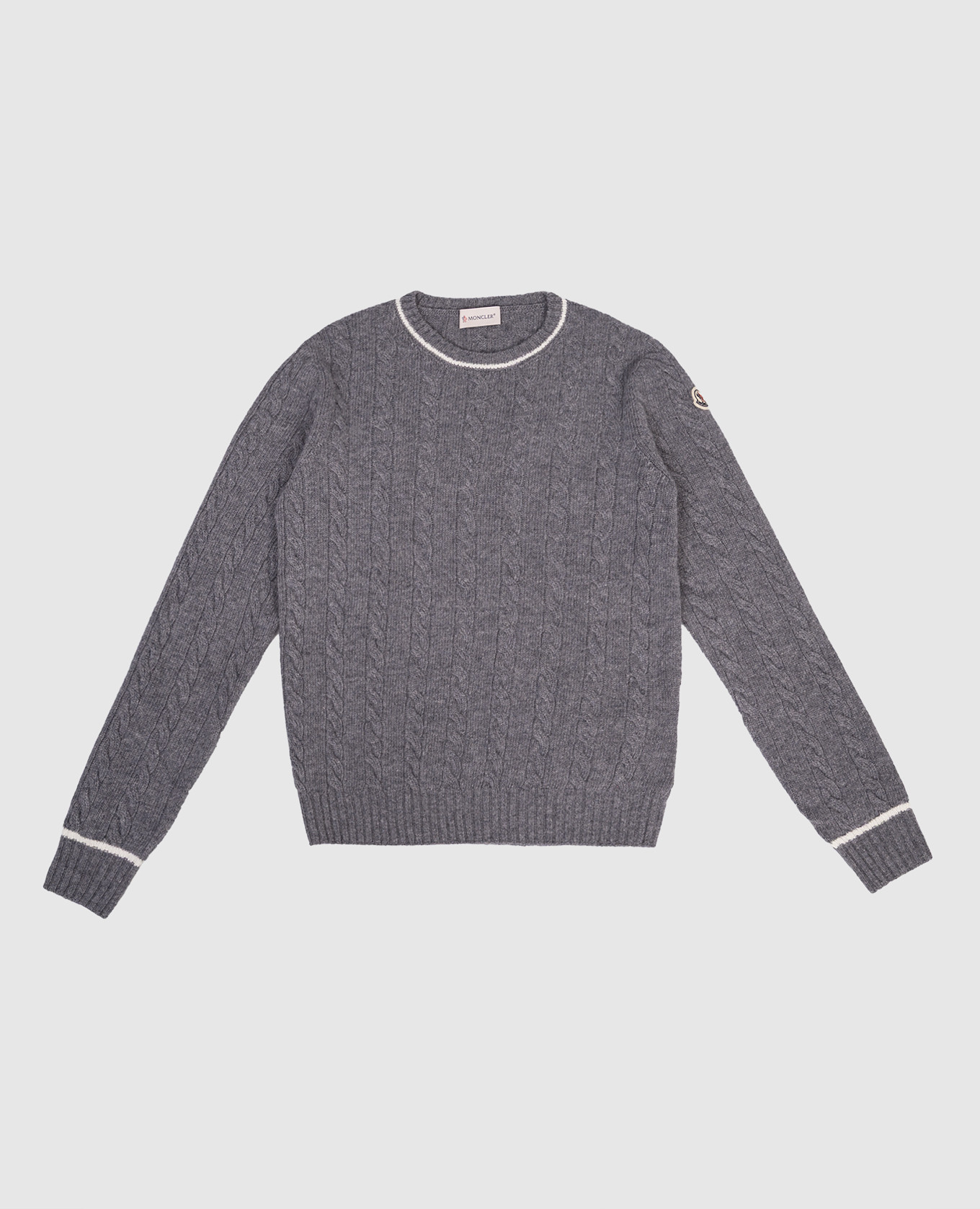 

Children's gray sweater with wool Moncler ENFANT, Grey