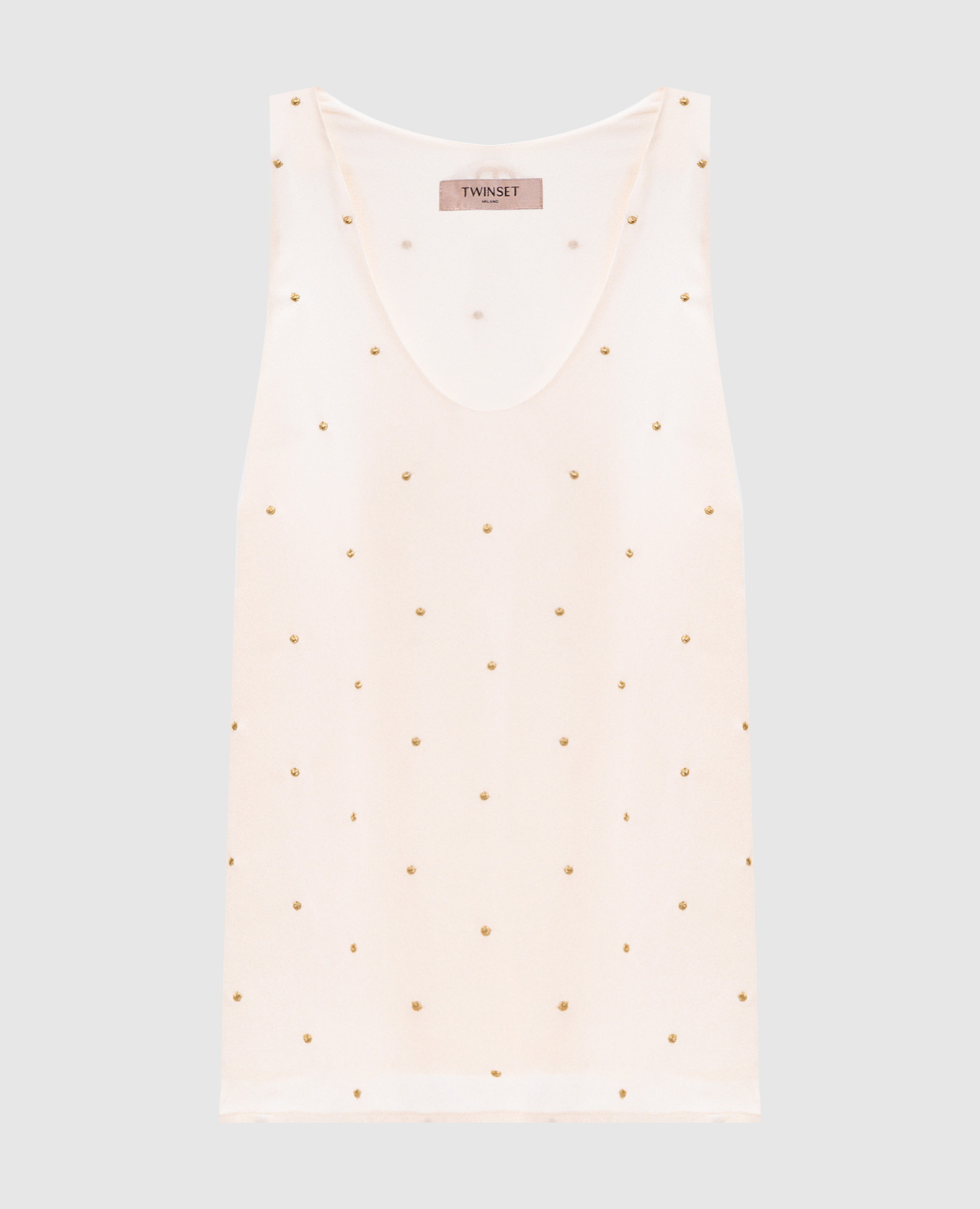 Beige top with lurex Twinset