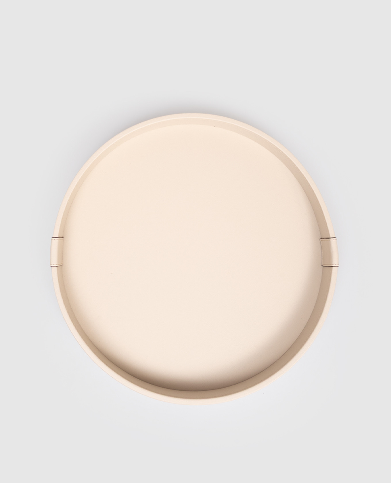 Beige leather tray with logo Brunello Cucinelli