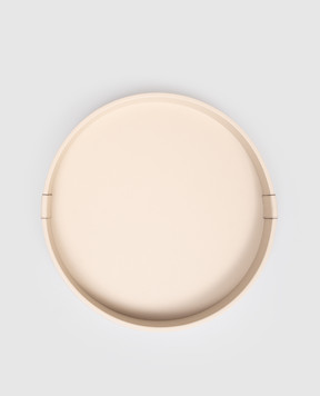Brunello Cucinelli Beige leather tray with logo MLZSECVA35